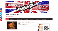Desktop Screenshot of foofightersuk.com